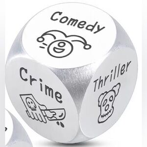 Movie Decision Date Night Metal Dice – Comedy Romance Thriller Action SciFi Game